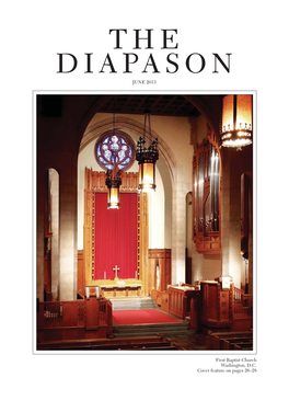 JUNE 2013 First Baptist Church Washington, D.C. Cover Feature On