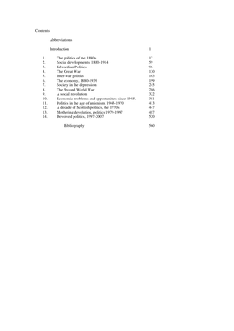 Contents Abbreviations Introduction 1 1. the Politics of the 1880S 17 2