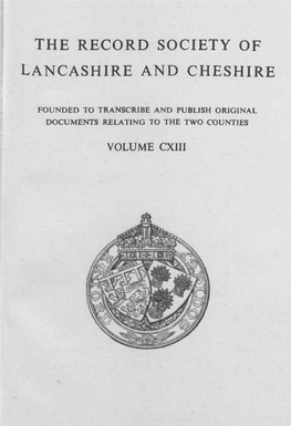 Index to Wills and Administrations Formerly Preserved in the Probate Registry, Chester 1826-1830