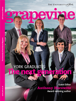 The Next Generation York Graduates York Anthony Horowitz