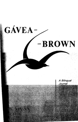 GAVEA­ -BROWN CO-DIRECTORES/EDITORS Onesimo Teot6nio Almeida, Brown University George Monteiro, Brown University