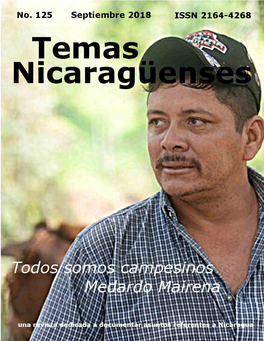 Revista De Temas Nicaragüenses. Dedicada a La Investigación Sobre Nicaragua – Número 125 – Septiembre 2018