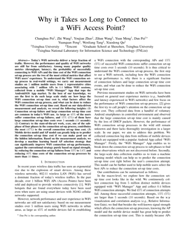 Why It Takes So Long to Connect to a Wifi Access Point?