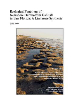 Ecological Functions of Nearshore Hardbottom Habitats in East Florida: a Literature Synthesis
