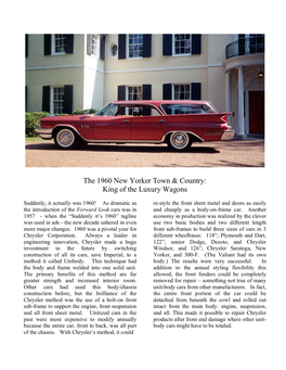 The 1960 New Yorker Town & Country