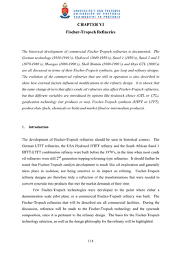 Thesis, Gas Loop and Refinery Designs