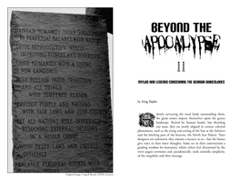 Beyond the Apocalypse Ââ