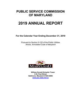 Annual Report, 2019