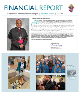 FINANCIAL REPORT to the People of the Archdiocese of Washington | Fiscal Year 2018-19 | January 2020