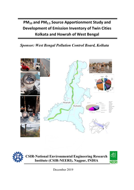 PM10 and PM2.5 Source Apportionment Study and Development of Emission Inventory of Twin Cities Kolkata and Howrah of West Bengal