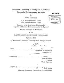 Birational Geometry of the Space of Rational Curves in Homogeneous