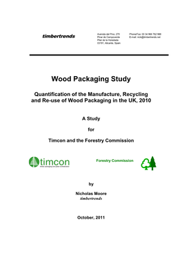 Wood Packaging Study 2010 & Prodcom PRA 16400 