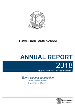 ANNUAL REPORT 2018 Queensland State School Reporting