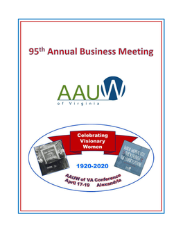 Annual Business Meeting July 2020 Program Book