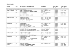 Berwickshire Deaths