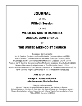 Journal of the Annual Conference I