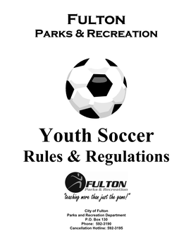 Youth Soccer Rules & Regulations