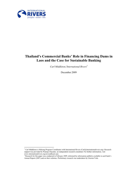 Ngo Documents 2009-12-07 00:00:00 Thailand's Commercial Banks' Role