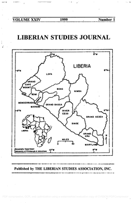 Liberian Studies Journal