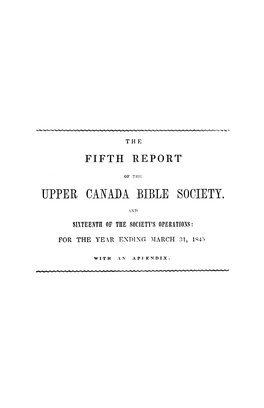 Upper Canada Bible Society