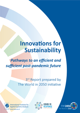 Innovations for Sustainability Pathways to an Efficient and Sufficient Post-Pandemic Future