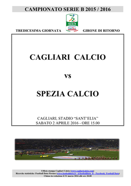 Cagliari-Spezia