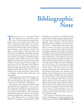 Bibliographic Note