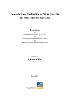 Computational Exploration of Virus Diversity on Transcriptomic Datasets