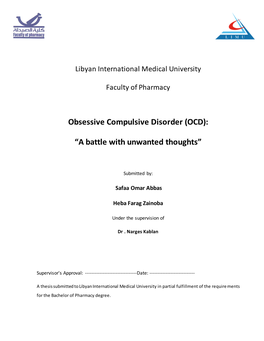 Obsessive Compulsive Disorder (OCD)