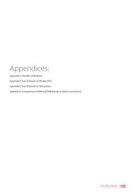 Appendices and References
