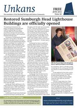 Restored Sumburgh Head Lighthouse Buildings Are Officially Opened