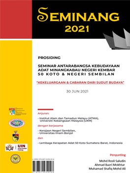 PROSIDING Seminar Antarabangsa Kebudayaan Adat Minangkabau Negeri Kembar 50 Koto & Negeri Sembilan 30 Jun 2021