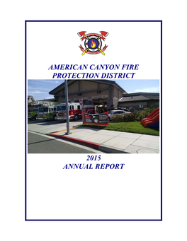 2015 Fire District Annual Report