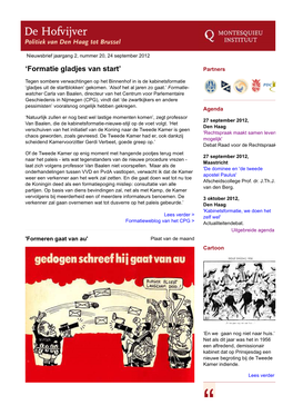 Nieuwsbrief De Hofvijver, 24 September 2012