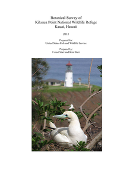 Botanical Survey of Kilauea Point National Wildlife Refuge Kauai, Hawaii