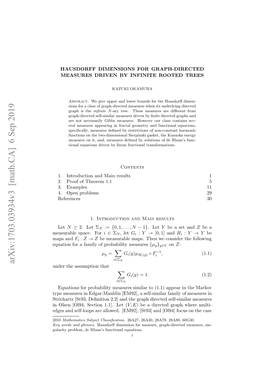 Hausdorff Dimensions for Graph-Directed Measures Driven By