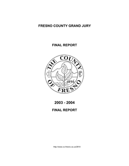 Grand Jury Final Report 2003-2004