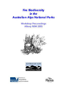 Fire Biodiversity in the Australian Alps National Parks