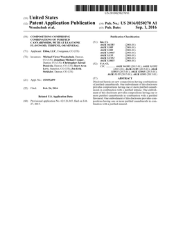 (12) Patent Application Publication (10) Pub. No.: US 2016/0250270 A1 Wendschuh Et Al