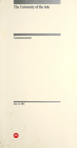 Commencement Program, 2001