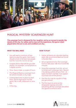 Magical Mystery Scavenger Hunt