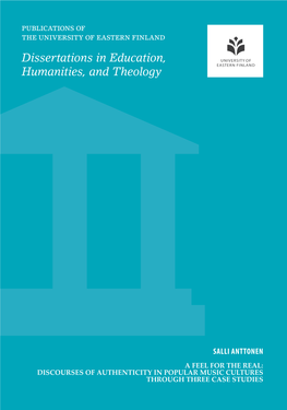 Dissertations in Education, Humanities, and Theology | S Alli Alli a a Feel for the Re for the | a Feel Nttonen