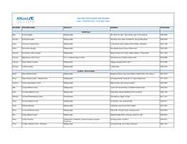 Qatar Provider Network Call Center No