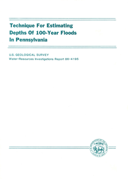 Technique for Estimating Depths of 100-Year Floods in Pennsylvania