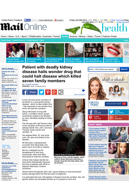 Patient with Deadly Kidney Disease Hails Wonder Drug That Could Halt