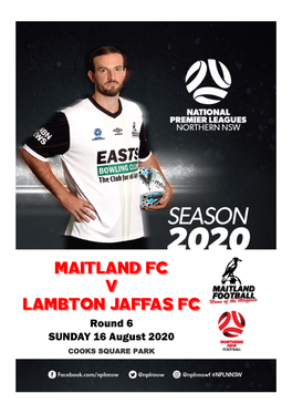 Round 6 SUNDAY 16 August 2020 COOKS SQUARE PARK