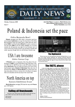 Poland & Indonesia Set the Pace