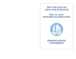 Indiana State University College of Arts and Sciences Honors Celebration