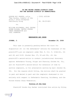 Case 2:08-Cv-00829-JCJ Document 41 Filed 01/02/09 Page 1 of 38