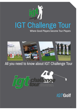 IGT Challenge Tour Where Good Players Become Tour Players